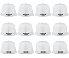 Plain Blank Flat Brim Adjustable Snapback Baseball Caps Wholesale LOT 12 Pack...