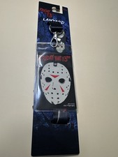 Friday the 13th Jason Voorhees Mask Lanyard Black