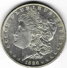 1886 P Morgan Silver Dollar Dollar AU Quality Nice Detail