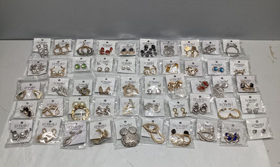 D'Bello Accessories Assorted Pireced Earrings Lot of 50 New