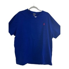 Polo Ralph Lauren Men's Classic Fit Blue V-Neck Short Sleeve T-Shirt Size:XL