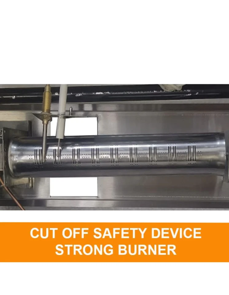 Professionelle LPG Gas‑Fritteuse Dual 8 L | Gewerbliche Edelstahl‑Fritteuse mit - Bild 3 von 4