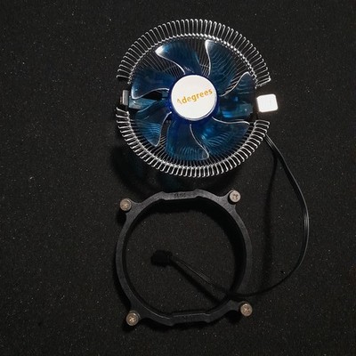 LGA 2011/2011-3 CPU Kühler | Silbern Blau | Top Blower Style | 3-Pin