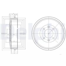 Tambour de frein Peugeot 504