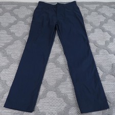 Orvis Tech Pants Mens 32 Blue Cargo Zip Nylon Stretch Hiking Camping Athleisure