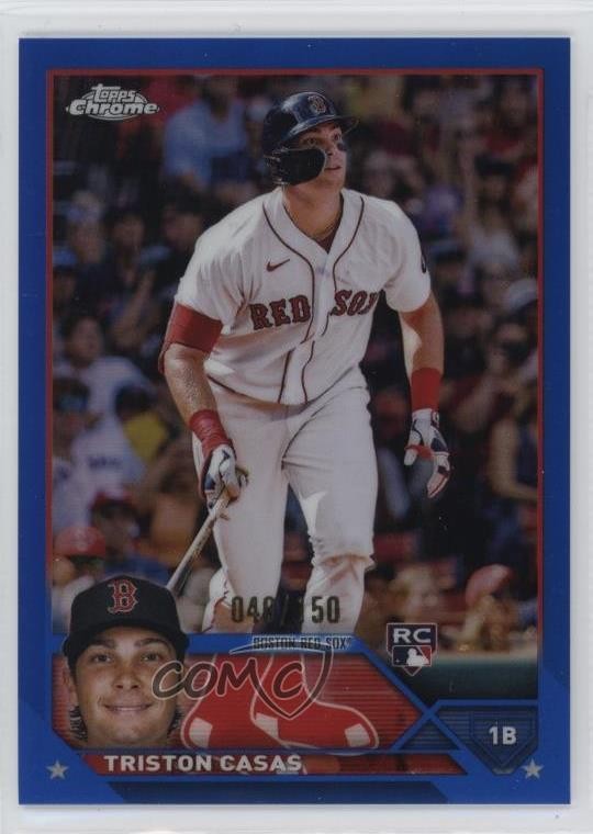 2023 Topps Chrome Blue Refractor /150 Triston Casas #174 9v7