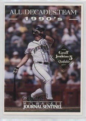 2000 Milwaukee Journal Sentinel Brewers All-Decades Team Geoff Jenkins 0q3