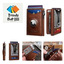 Money Clip Wallet,Mens Gift Slim Wallet Credit Card Holder Airtag&Standard Us...