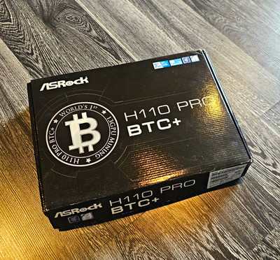 ASRock H110 Pro BTC+ ATX Mainboard Intel i-3 i3-6100t LGA1151 8GB DDR4 13x PCIe