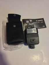 Canon Speedlite 155A Vintage Camera Flash Made in Japan w/ Case & Manual