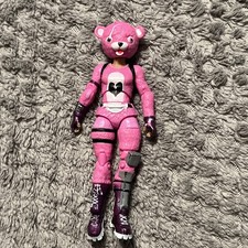 Fortnite Cuddle team leader Pink Bear 4" Action Figure 2018 Toy Jazwares