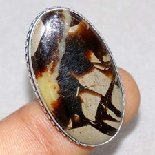 Septerian 925 Silver Plated Ring US 9 Gemstone Handmade Jewelry Trendy GW