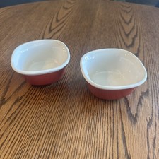 CorningWare Etch Set of 2 Stoneware 7 oz Casserole