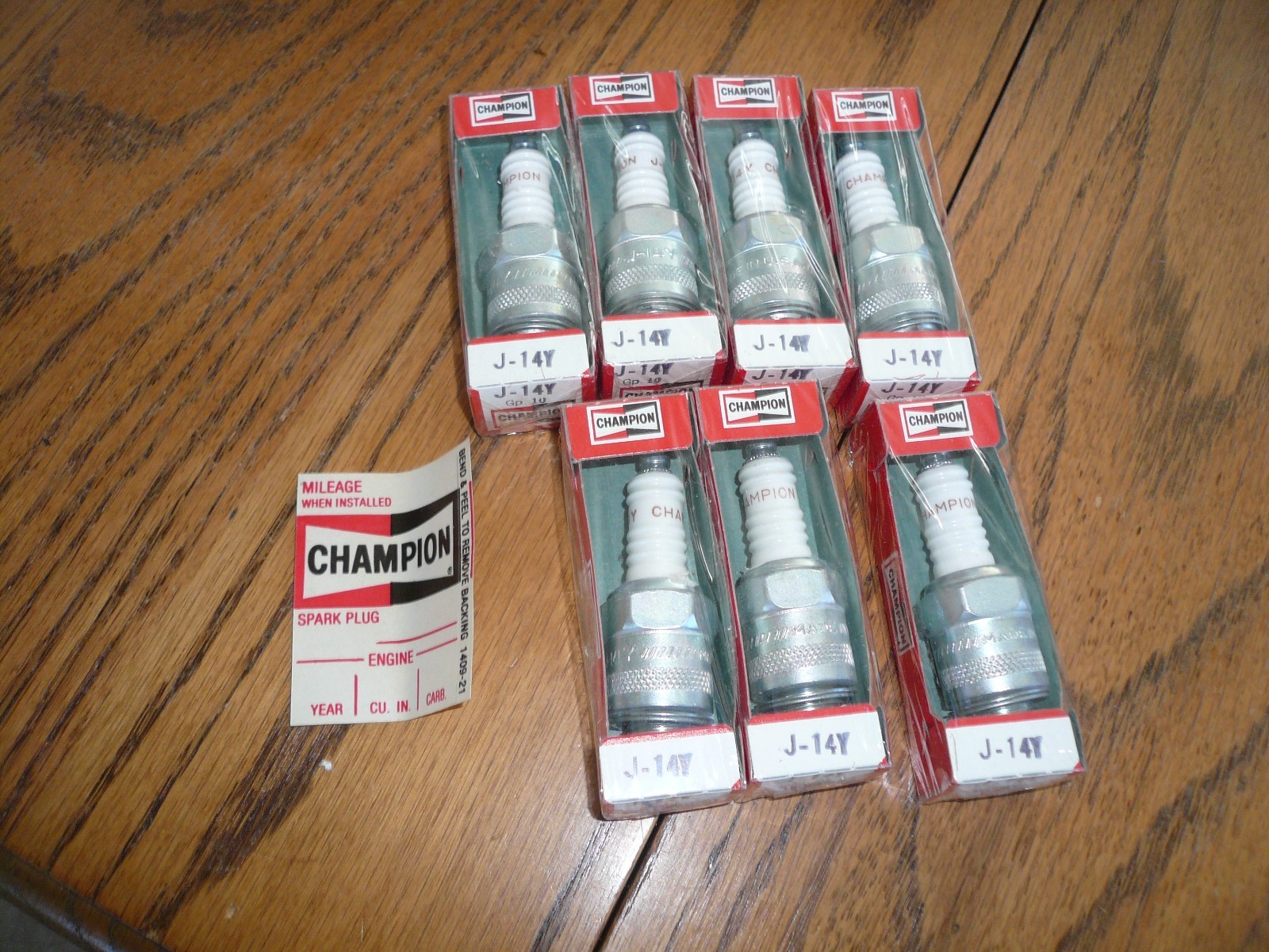 NOS Champion J-14Y Spark Plugs.....Charger Satellite Coronet Imperial Fury 7