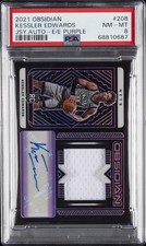 2021 PANINI OBSIDIAN #208 KESSLER EDWARDS 38/49 PSA 8