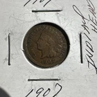 1907 Indian Head Cent Penny Actual coin pictured