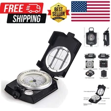 Military-Grade Waterproof Compass with Luminous Arrow – Perfect for Outdoors