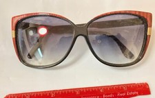 VINTAGE BERDEL MODEL 8608 MADE N ITALY FASHION DESIGNER SUNGLASSES WINESLATE HUE