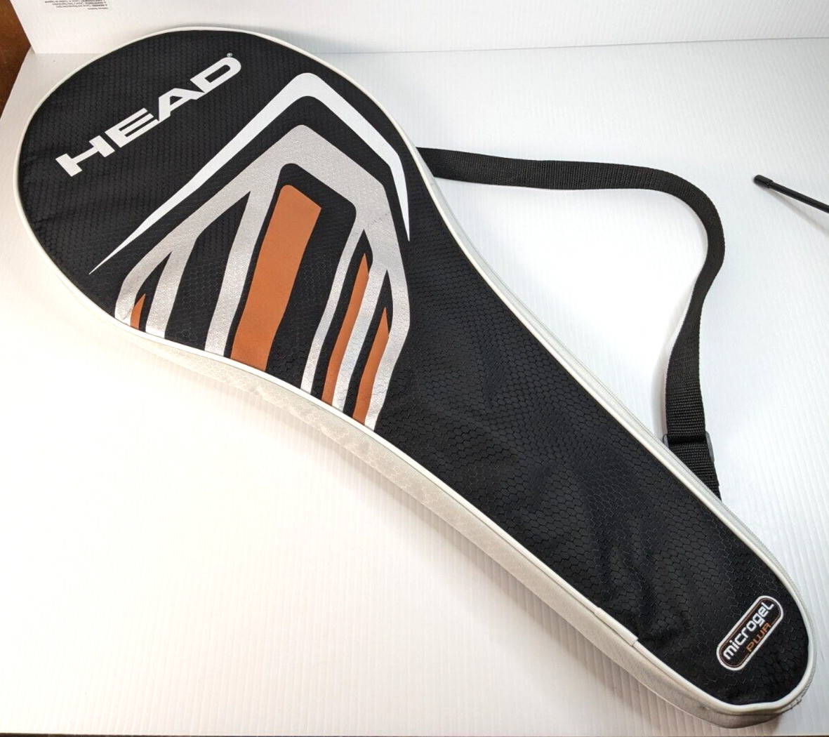 Head MG Heat Microgel 100 Tennis Racquet 27" Long 4 3/8" Grip w/ Carry Bag