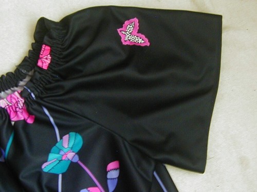 Vintage Granada Muumuu House Dress Patio Dress Floral Pattern on Black Size 1X - Picture 5 of 10