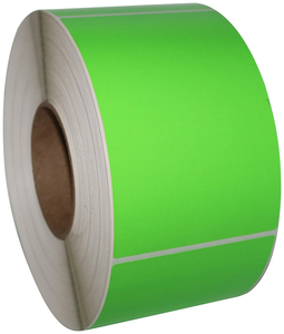 Compulabel Direct Thermal Labels, 4 x6 , 1000 Labels Per Roll, PMS802 Green, 3 Compulabel Direct Thermal Labels, 4 x6 , 1000 Labels Per Roll, PMS802 Green, 3