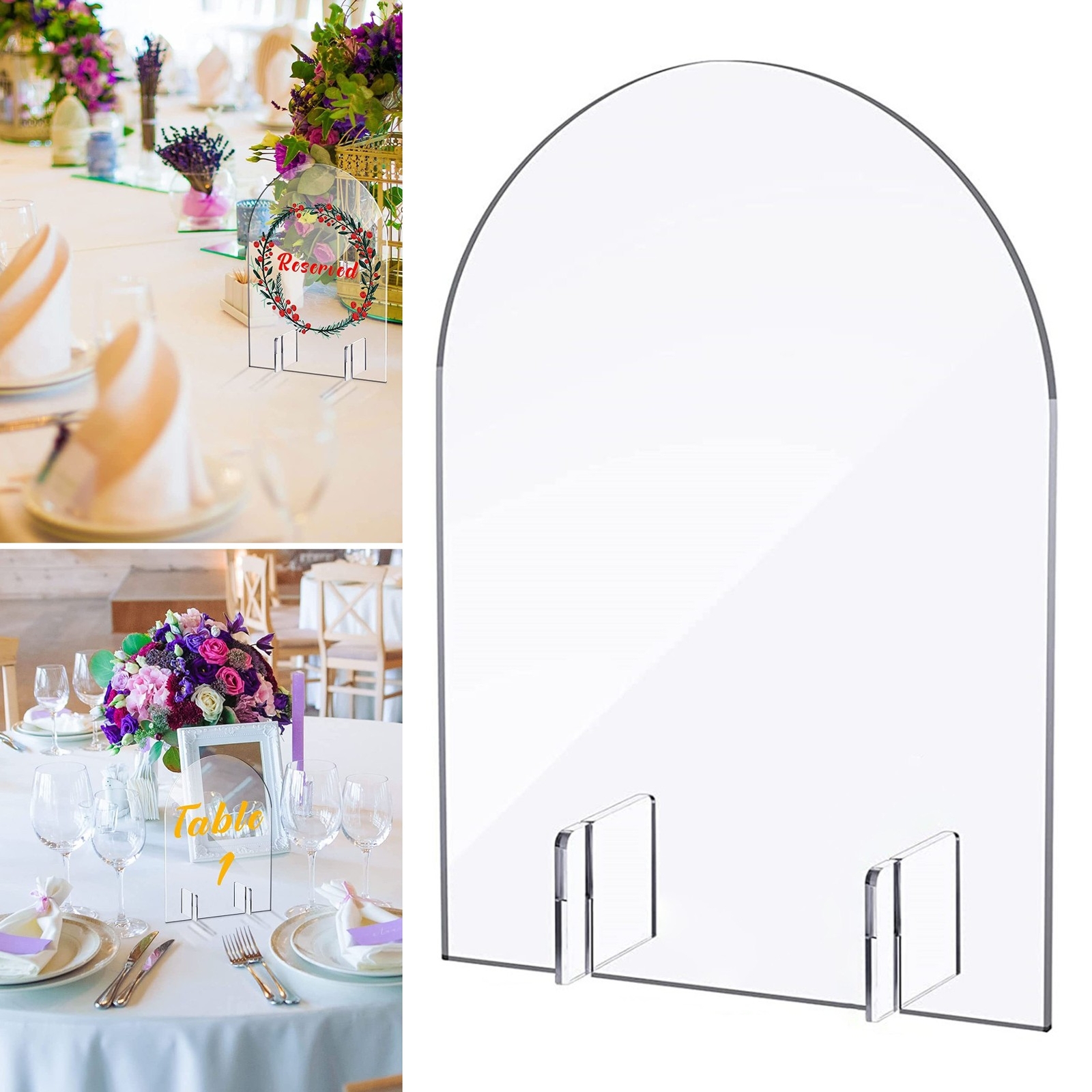 Table Card Holder for Events Durable Display Reusable Acrylic Holders ...