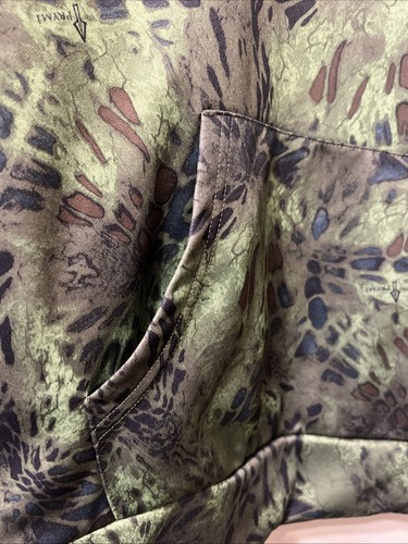 Camisa Red Ledge Para Hombres Performance Pesca con Capucha LS Prym1 Verde Camuflaje Talla Grande - Imagen 4 de 10