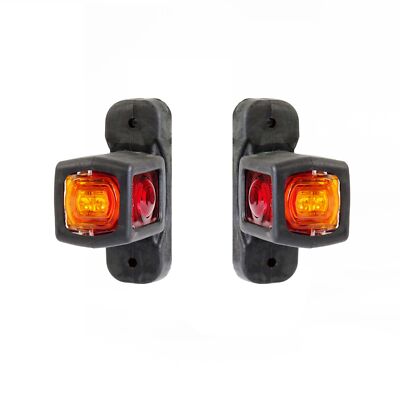 Wiltec 2x 4 LED Marker Begrenzungsleuchte 12V Positionsleuchte Seitenmarkierung