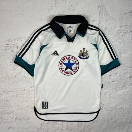 1999-00 Newcastle United Away Vintage Adidas Football Shirt Kit Jersey Size S