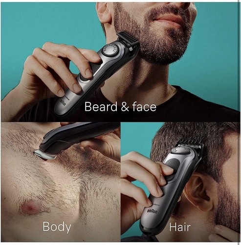 Braun All-in-One Trimmer Kit Series 7 7410 8-in-1 Trimmer Men Beard Body Hair - Picture 9 of 13