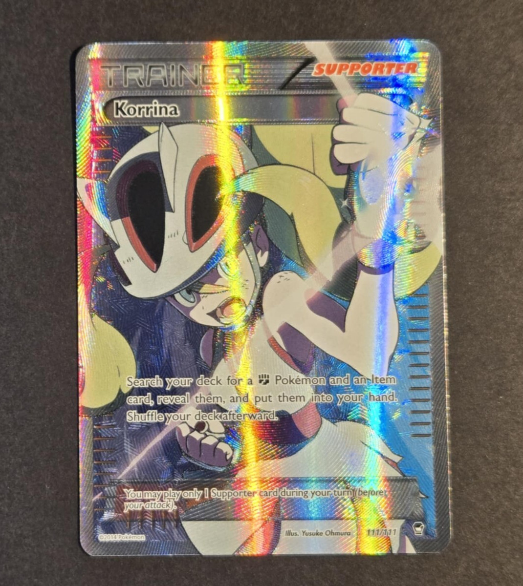 Korrina - 111/111 - Pokemon Furious Fists XY Full Art Ultra Rare Card NM