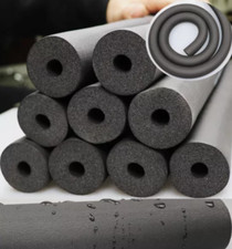 AC Aircon Refrigeration Pipe Insulation Black Foam Thermal Lagging Tube UK