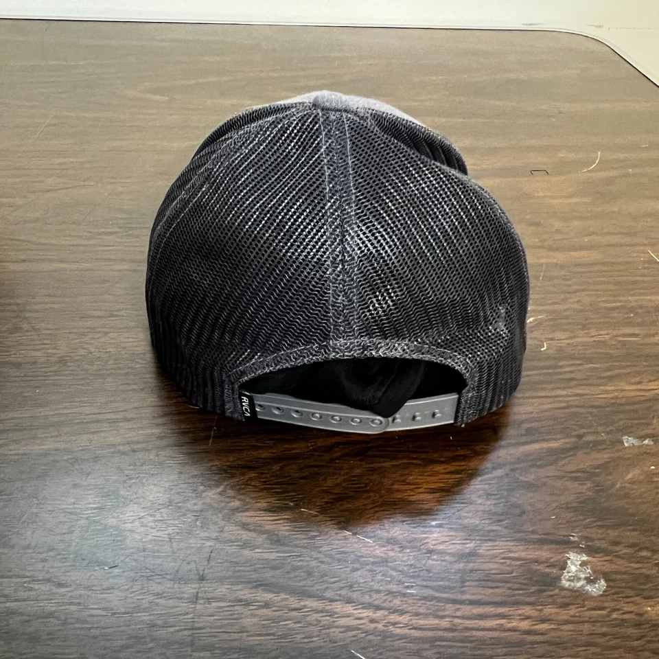 RVCA Hat Snapback Gray Mens One Size Casual Logo Comfort - Image 4 of 4