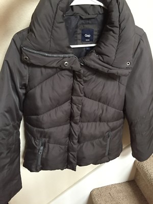 dark grey puffer jacket
