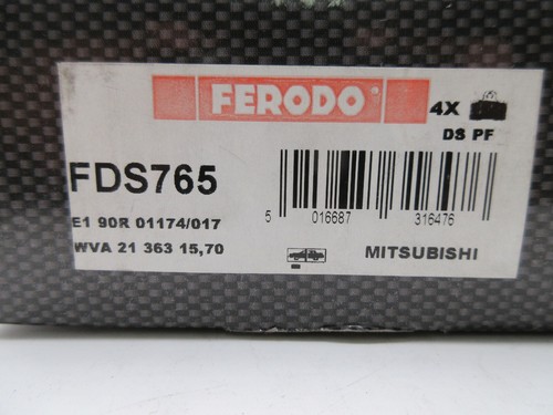 FDS765 DS PERFORMANCE (DB1223, GDB1126, GDB3200) BRAKE PADS SET FERODO RACE SPEC - Picture 5 of 8