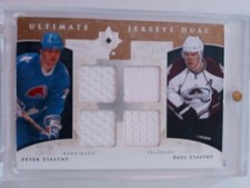  2009-10 Ultimate Jersey Dual Paul & Peter Stastny /50 NORDIQUES 