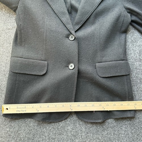 Talbots women's black jacket 6p Blazer 2 Pocket-Buttons-long Sleeves - Picture 9 of 9
