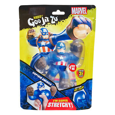 Marvel Heros Goo JIT Zu Captain America Stretchy Figure Stretches 3x Its Size for sale online