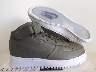 NIKE NIKELAB AIR FORCE MID URBAN HAZE GREEN-WHITE SZ RARE! [819677-300] 