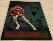 2021 Panini Illusions Football Cornell Powell Kansas City Chiefs Emerald Rookie