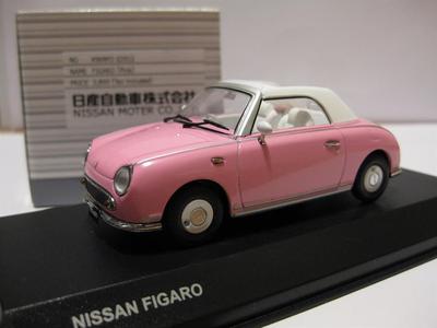 Nissan FIGARO 1:43 1/43 DieCast Model Opened PINK Kyosho