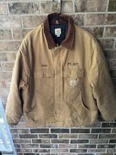 Union Made in USA 2XL Carhartt Jacket Original Beige Color W/Name "Gary"
