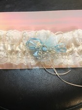 NEW WEDDING GARTER, FROM LOCAL WEDDING SHOP, NOW CLOSED. MANY LISTED. GRY-99-52