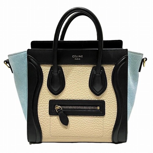 CELINE Luggage Nano Shopper Bag Handbag Women's Free Shipping [Used] eBay
