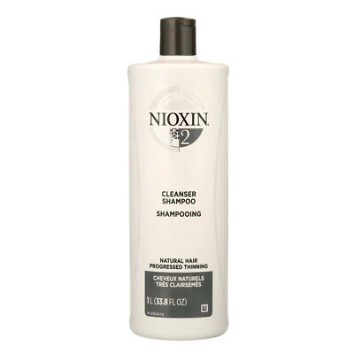 Nioxin Cleanser Shampoo System 2 Natural Hair Progressed Thinning 33.8 oz
