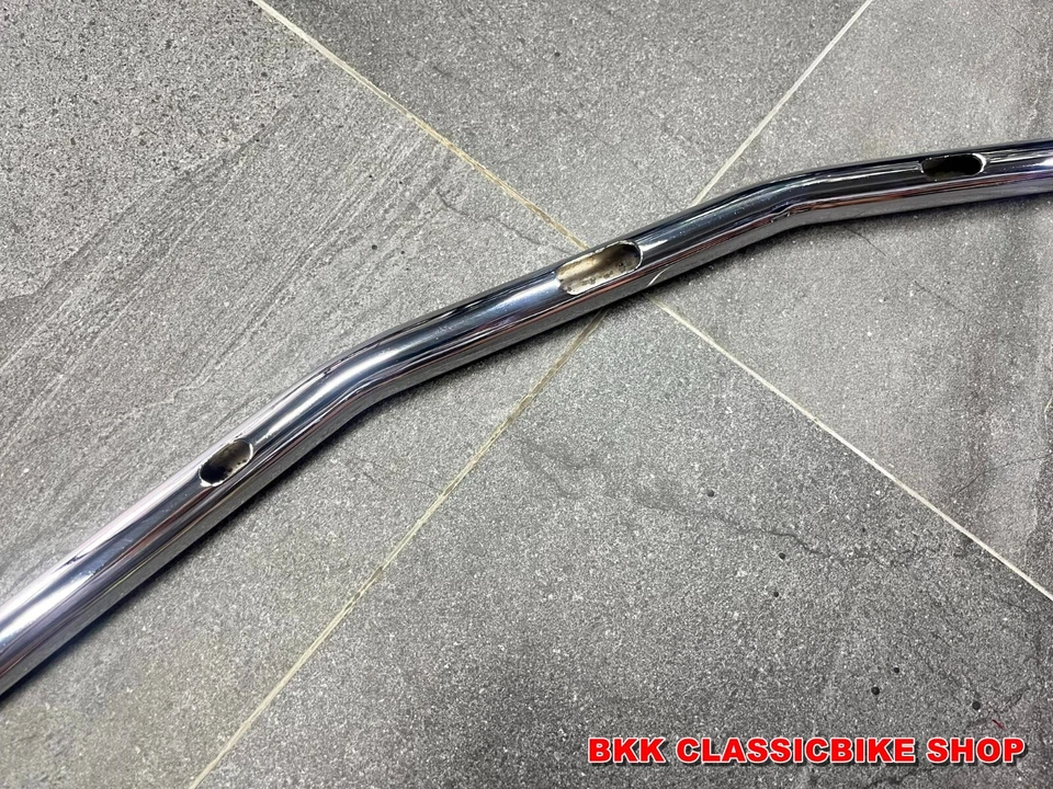 HONDA CB77 CB72 CB92 CB160 CB175 STEERING STEEL HANDLE BAR PIPE WITH WIRE HOLES - Imagem 4 de 4