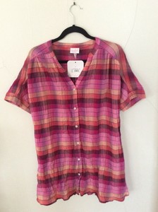 camisa xadrez laranja feminina