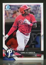 2018 Bowman Chrome #BCP30 Cornelius Randolph Prospect Philadelphia Phillies