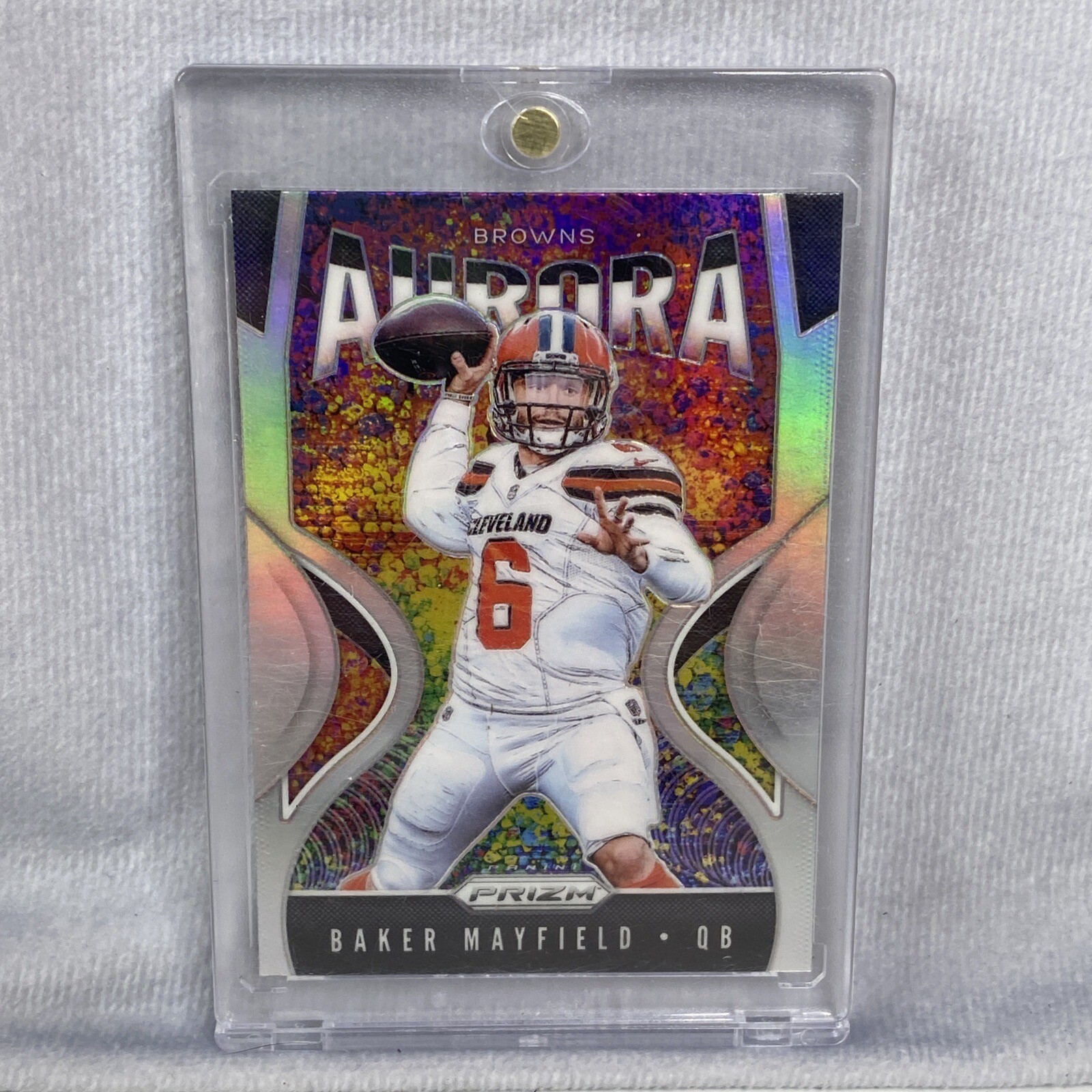 2019 Baker Mayfield Panini Prizm AURORA CASE HIT Refractor #A-BM 🔥