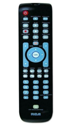 RCA - 3-Device Backlit Universal Remote (Black)